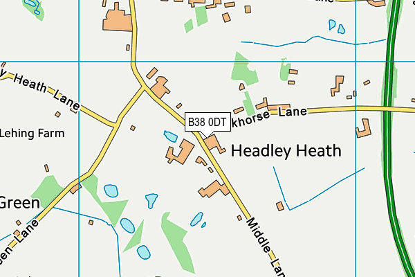 B38 0DT map - OS VectorMap District (Ordnance Survey) B38 0DT map - OS VectorMap District (Ordnance Survey)