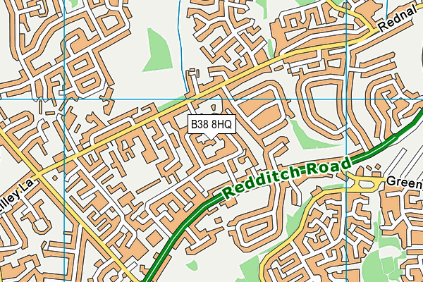 B38 8HQ map - OS VectorMap District (Ordnance Survey) B38 8HQ map - OS VectorMap District (Ordnance Survey)