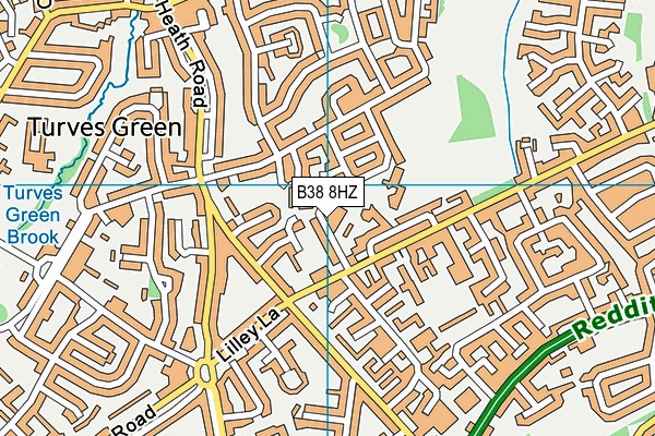 B38 8HZ map - OS VectorMap District (Ordnance Survey) B38 8HZ map - OS VectorMap District (Ordnance Survey)