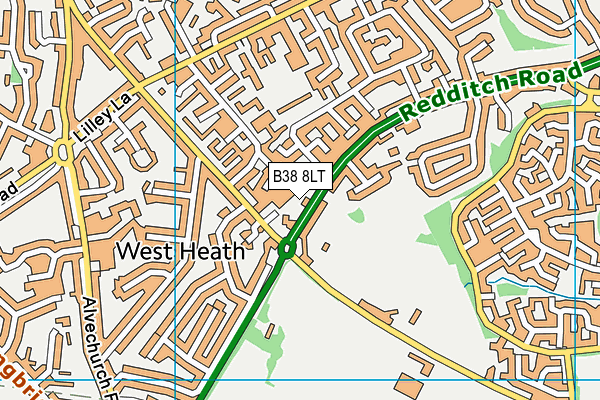 B38 8LT map - OS VectorMap District (Ordnance Survey) B38 8LT map - OS VectorMap District (Ordnance Survey)