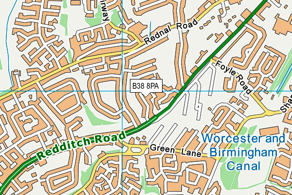 B38 8PA map - OS VectorMap District (Ordnance Survey) B38 8PA map - OS VectorMap District (Ordnance Survey)