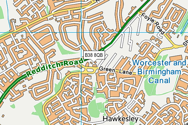 B38 8QB map - OS VectorMap District (Ordnance Survey) B38 8QB map - OS VectorMap District (Ordnance Survey)