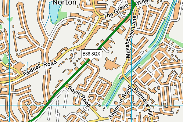 B38 8QX map - OS VectorMap District (Ordnance Survey) B38 8QX map - OS VectorMap District (Ordnance Survey)