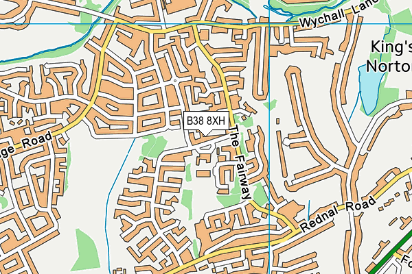 B38 8XH map - OS VectorMap District (Ordnance Survey) B38 8XH map - OS VectorMap District (Ordnance Survey)