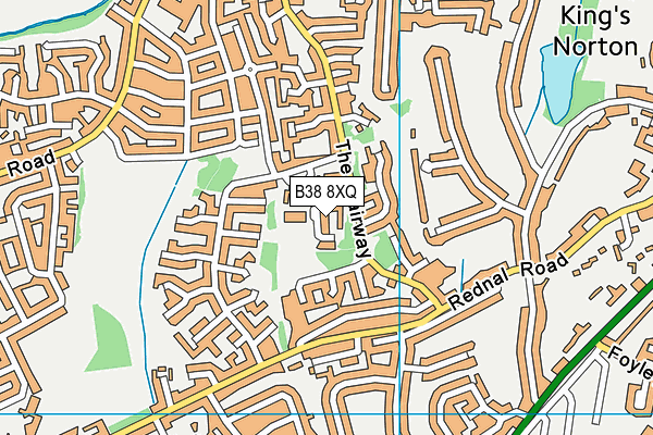 B38 8XQ map - OS VectorMap District (Ordnance Survey) B38 8XQ map - OS VectorMap District (Ordnance Survey)