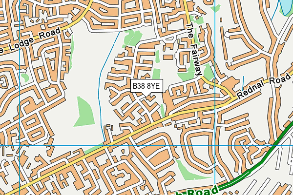 B38 8YE map - OS VectorMap District (Ordnance Survey) B38 8YE map - OS VectorMap District (Ordnance Survey)