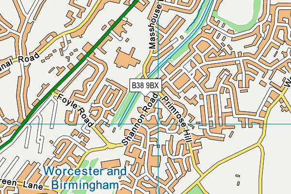 B38 9BX map - OS VectorMap District (Ordnance Survey) B38 9BX map - OS VectorMap District (Ordnance Survey)