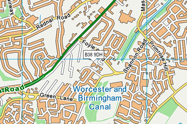 B38 9DH map - OS VectorMap District (Ordnance Survey) B38 9DH map - OS VectorMap District (Ordnance Survey)