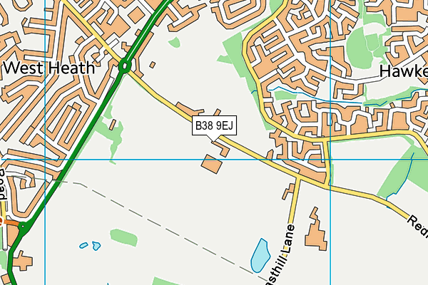 B38 9EJ map - OS VectorMap District (Ordnance Survey) B38 9EJ map - OS VectorMap District (Ordnance Survey)