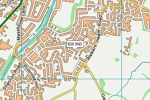 B38 9ND map - OS VectorMap District (Ordnance Survey) B38 9ND map - OS VectorMap District (Ordnance Survey)