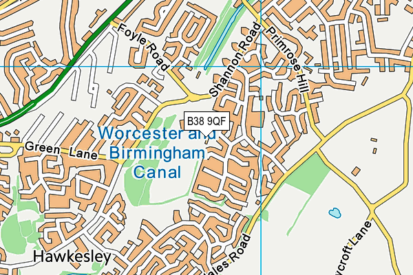 B38 9QF map - OS VectorMap District (Ordnance Survey) B38 9QF map - OS VectorMap District (Ordnance Survey)