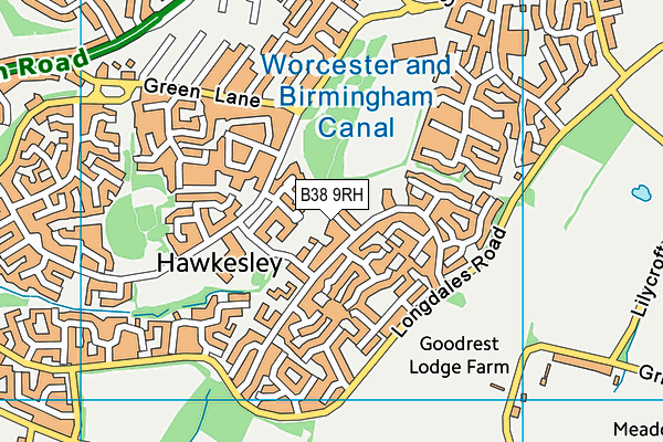 B38 9RH map - OS VectorMap District (Ordnance Survey) B38 9RH map - OS VectorMap District (Ordnance Survey)