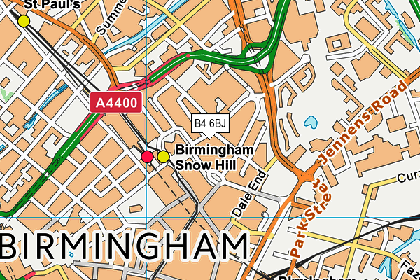 B4 6BJ map - OS VectorMap District (Ordnance Survey) B4 6BJ map - OS VectorMap District (Ordnance Survey)