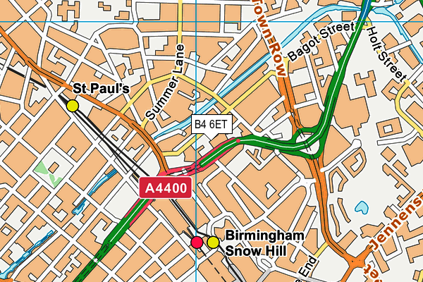 B4 6ET map - OS VectorMap District (Ordnance Survey) B4 6ET map - OS VectorMap District (Ordnance Survey)