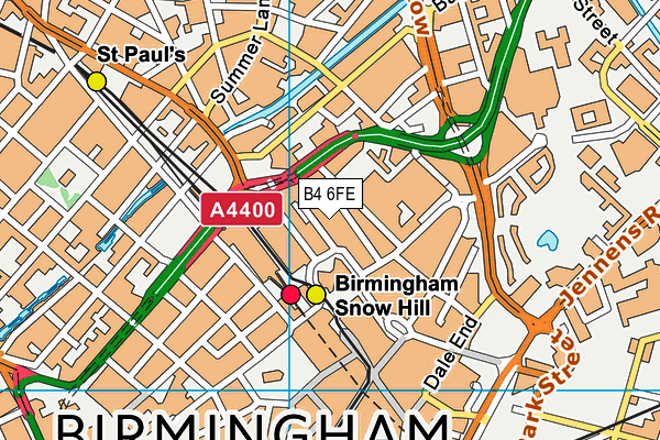 B4 6FE map - OS VectorMap District (Ordnance Survey) B4 6FE map - OS VectorMap District (Ordnance Survey)