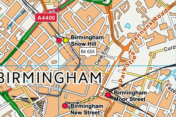 B4 6SX map - OS VectorMap District (Ordnance Survey) B4 6SX map - OS VectorMap District (Ordnance Survey)