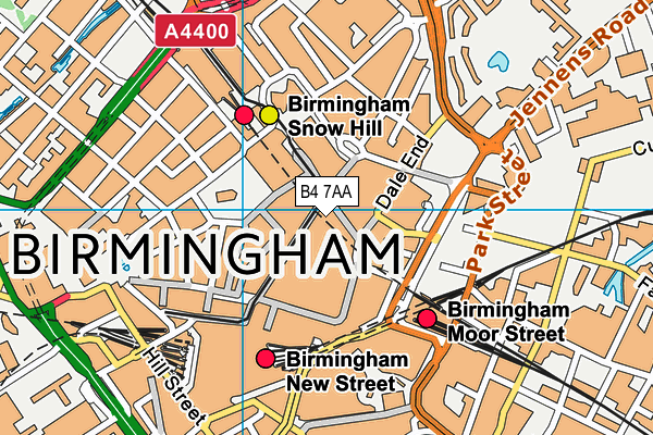 B4 7AA map - OS VectorMap District (Ordnance Survey) B4 7AA map - OS VectorMap District (Ordnance Survey)