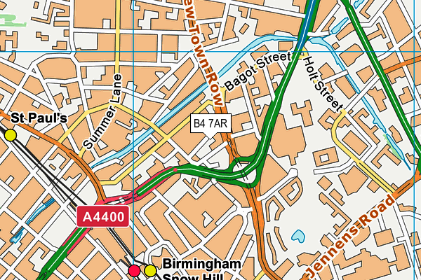 B4 7AR map - OS VectorMap District (Ordnance Survey) B4 7AR map - OS VectorMap District (Ordnance Survey)