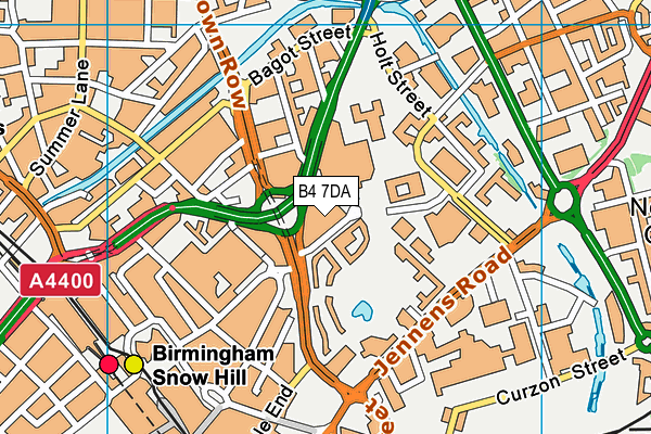 B4 7DA map - OS VectorMap District (Ordnance Survey) B4 7DA map - OS VectorMap District (Ordnance Survey)