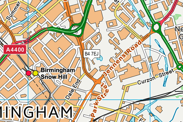 B4 7EJ map - OS VectorMap District (Ordnance Survey) B4 7EJ map - OS VectorMap District (Ordnance Survey)