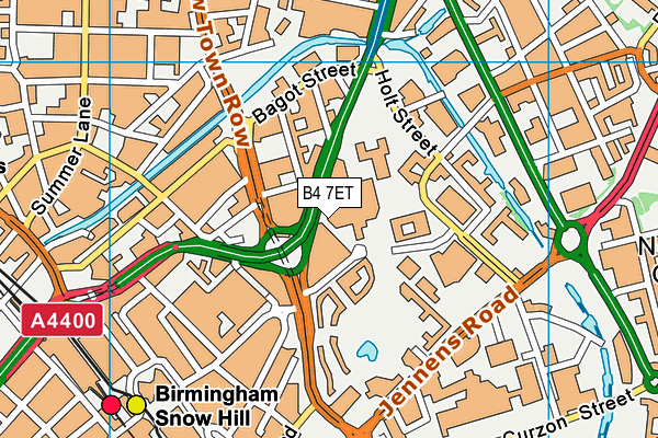 B4 7ET map - OS VectorMap District (Ordnance Survey) B4 7ET map - OS VectorMap District (Ordnance Survey)