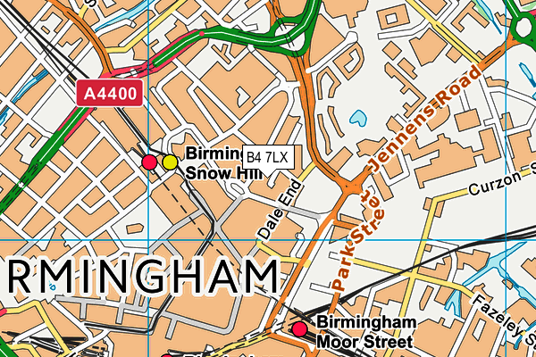 B4 7LX map - OS VectorMap District (Ordnance Survey) B4 7LX map - OS VectorMap District (Ordnance Survey)