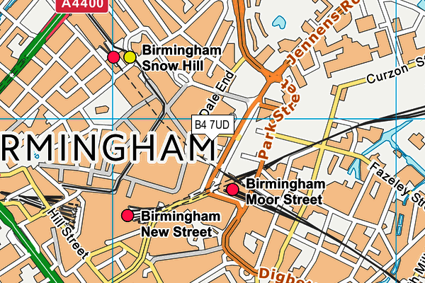B4 7UD map - OS VectorMap District (Ordnance Survey) B4 7UD map - OS VectorMap District (Ordnance Survey)