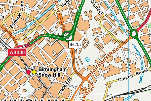 B4 7UJ map - OS VectorMap District (Ordnance Survey) B4 7UJ map - OS VectorMap District (Ordnance Survey)