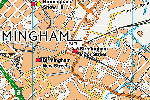B4 7UL map - OS VectorMap District (Ordnance Survey) B4 7UL map - OS VectorMap District (Ordnance Survey)