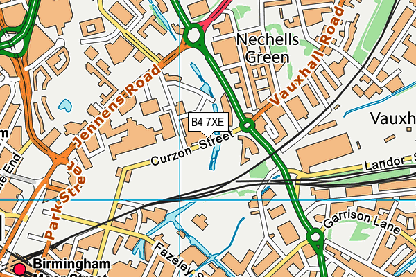 B4 7XE map - OS VectorMap District (Ordnance Survey) B4 7XE map - OS VectorMap District (Ordnance Survey)