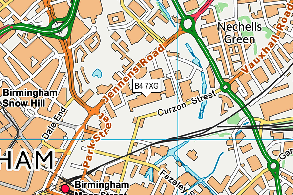 B4 7XG map - OS VectorMap District (Ordnance Survey) B4 7XG map - OS VectorMap District (Ordnance Survey)