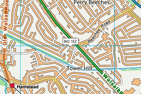 B42 1EZ map - OS VectorMap District (Ordnance Survey) B42 1EZ map - OS VectorMap District (Ordnance Survey)