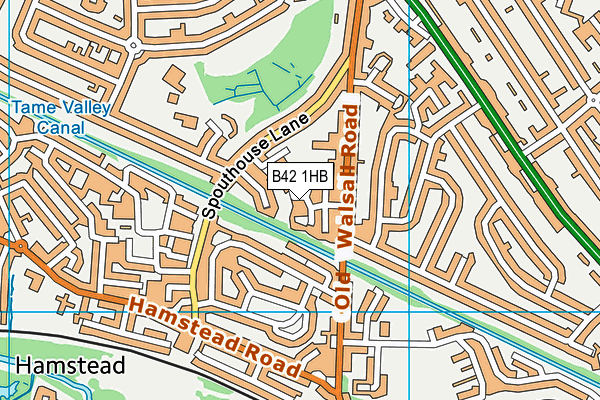 B42 1HB map - OS VectorMap District (Ordnance Survey) B42 1HB map - OS VectorMap District (Ordnance Survey)