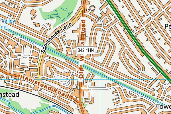 B42 1HN map - OS VectorMap District (Ordnance Survey) B42 1HN map - OS VectorMap District (Ordnance Survey)