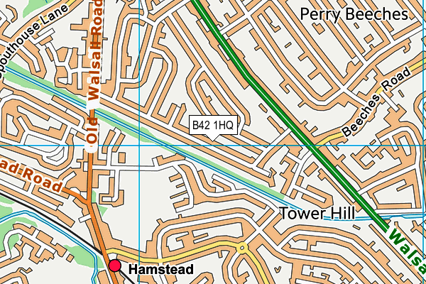 B42 1HQ map - OS VectorMap District (Ordnance Survey) B42 1HQ map - OS VectorMap District (Ordnance Survey)