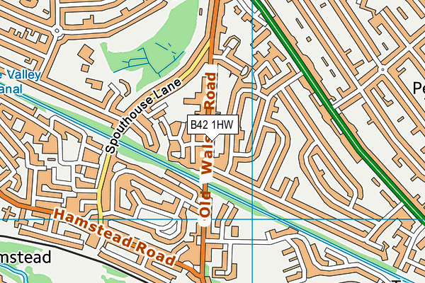 B42 1HW map - OS VectorMap District (Ordnance Survey) B42 1HW map - OS VectorMap District (Ordnance Survey)