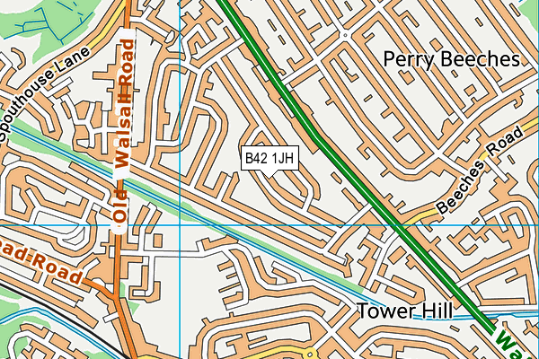 B42 1JH map - OS VectorMap District (Ordnance Survey) B42 1JH map - OS VectorMap District (Ordnance Survey)