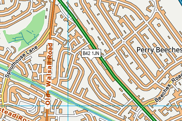 B42 1JN map - OS VectorMap District (Ordnance Survey) B42 1JN map - OS VectorMap District (Ordnance Survey)