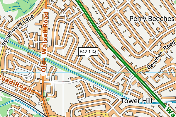 B42 1JQ map - OS VectorMap District (Ordnance Survey) B42 1JQ map - OS VectorMap District (Ordnance Survey)