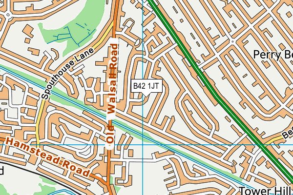 B42 1JT map - OS VectorMap District (Ordnance Survey) B42 1JT map - OS VectorMap District (Ordnance Survey)