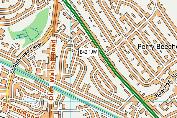 B42 1JW map - OS VectorMap District (Ordnance Survey) B42 1JW map - OS VectorMap District (Ordnance Survey)