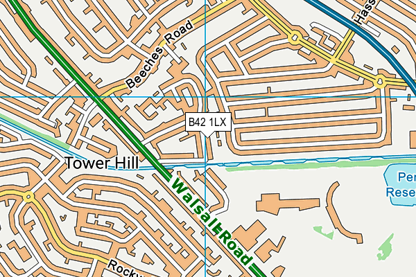 B42 1LX map - OS VectorMap District (Ordnance Survey) B42 1LX map - OS VectorMap District (Ordnance Survey)