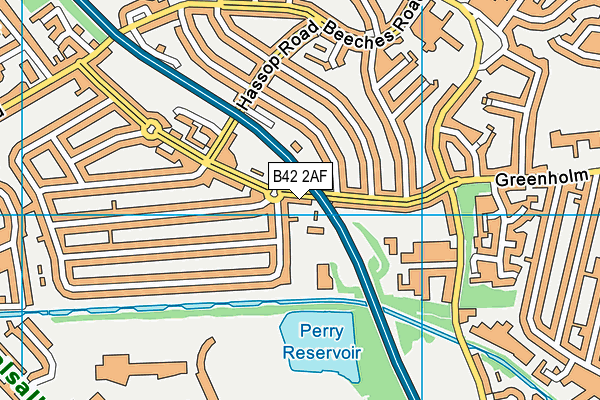 B42 2AF map - OS VectorMap District (Ordnance Survey) B42 2AF map - OS VectorMap District (Ordnance Survey)