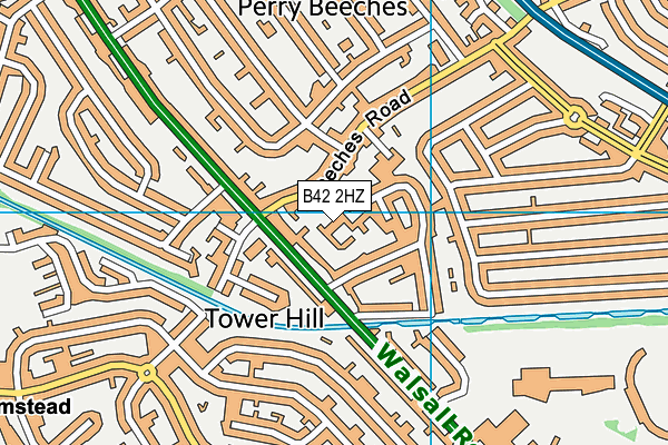 B42 2HZ map - OS VectorMap District (Ordnance Survey) B42 2HZ map - OS VectorMap District (Ordnance Survey)