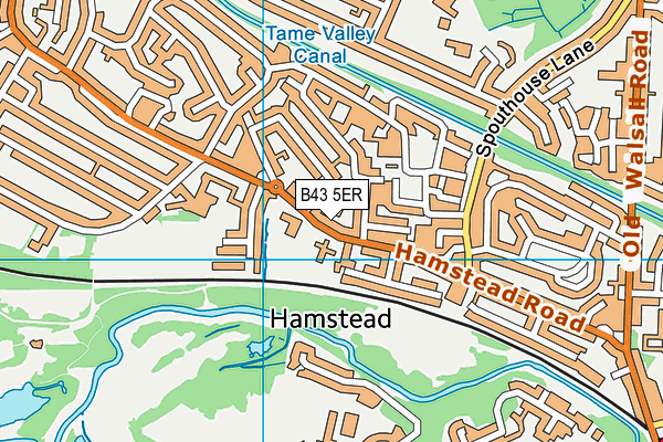 B43 5ER map - OS VectorMap District (Ordnance Survey) B43 5ER map - OS VectorMap District (Ordnance Survey)