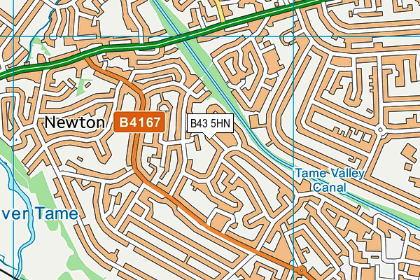 B43 5HN map - OS VectorMap District (Ordnance Survey) B43 5HN map - OS VectorMap District (Ordnance Survey)