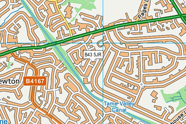 B43 5JR map - OS VectorMap District (Ordnance Survey) B43 5JR map - OS VectorMap District (Ordnance Survey)