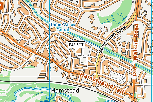 B43 5QT map - OS VectorMap District (Ordnance Survey) B43 5QT map - OS VectorMap District (Ordnance Survey)