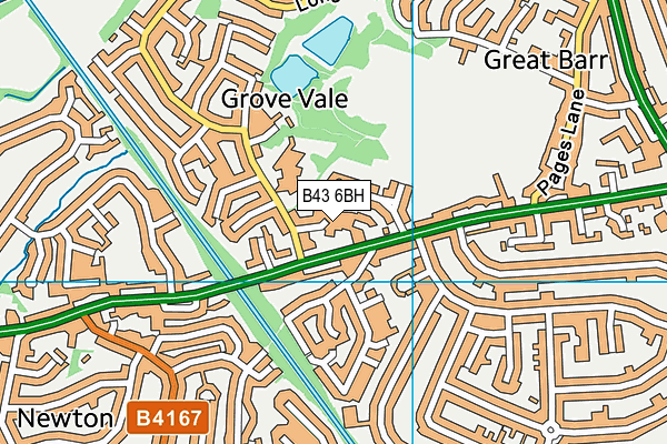 B43 6BH map - OS VectorMap District (Ordnance Survey) B43 6BH map - OS VectorMap District (Ordnance Survey)