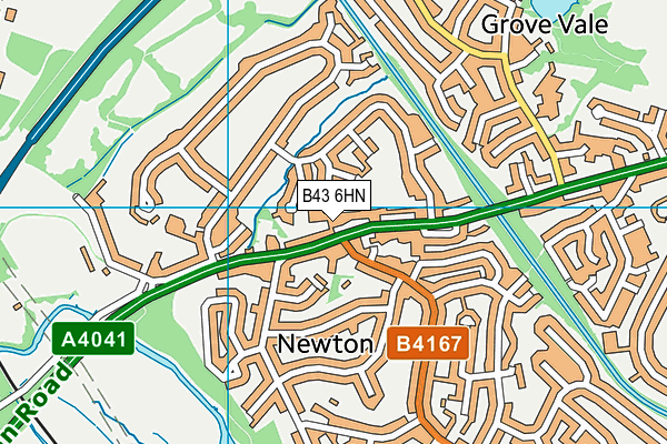 B43 6HN map - OS VectorMap District (Ordnance Survey) B43 6HN map - OS VectorMap District (Ordnance Survey)